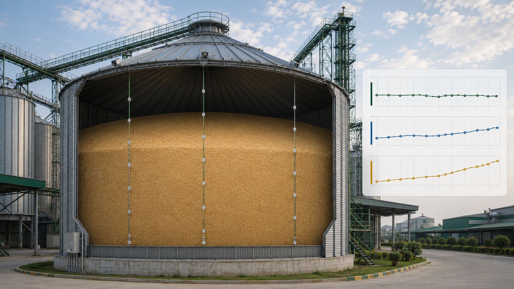 Interpreting grain temperature data